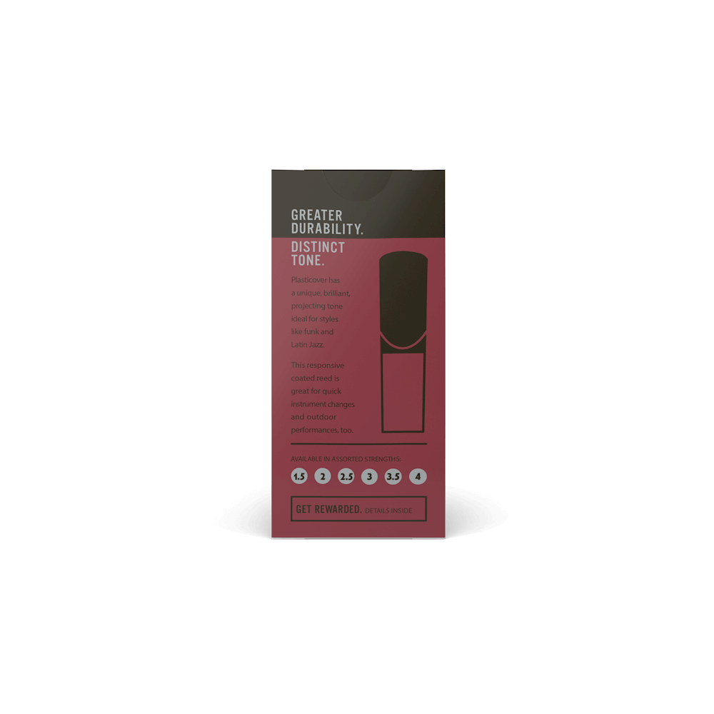 Kunststoffblatt, Rohrblatt, Blasinstrumentenzubehör, Rote Verpackung